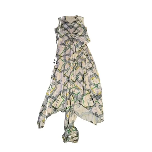 Alexis NWT Biasca Midi Dress Size Medium Geometric Print Sleeveless‎ Summer Chic